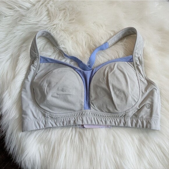 Lululemon Ta Ta Tamer II Silver Spoon & Lullaby Blue Purple 34DD - Picture 2 of 8